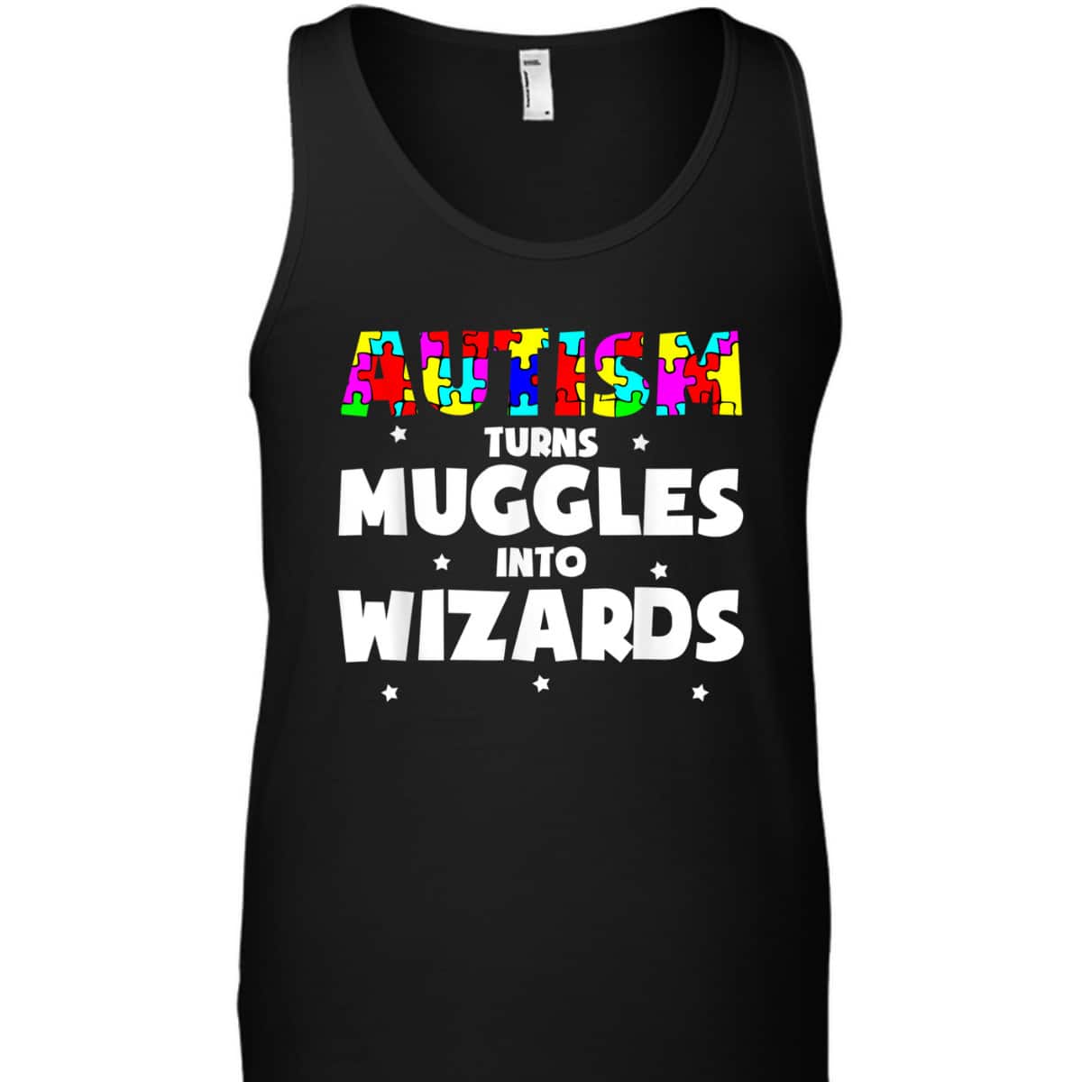 Autism Turns Muggles In To Wizards Autism Awareness Puzzle T-Shirt Autism Turns Muggles In To Wizards Autism Awareness Puzzle T-Shirt