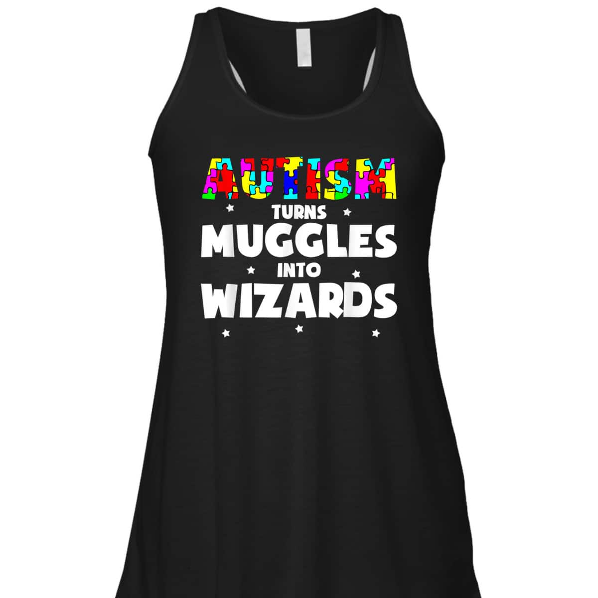 Autism Turns Muggles In To Wizards Autism Awareness Puzzle T-Shirt