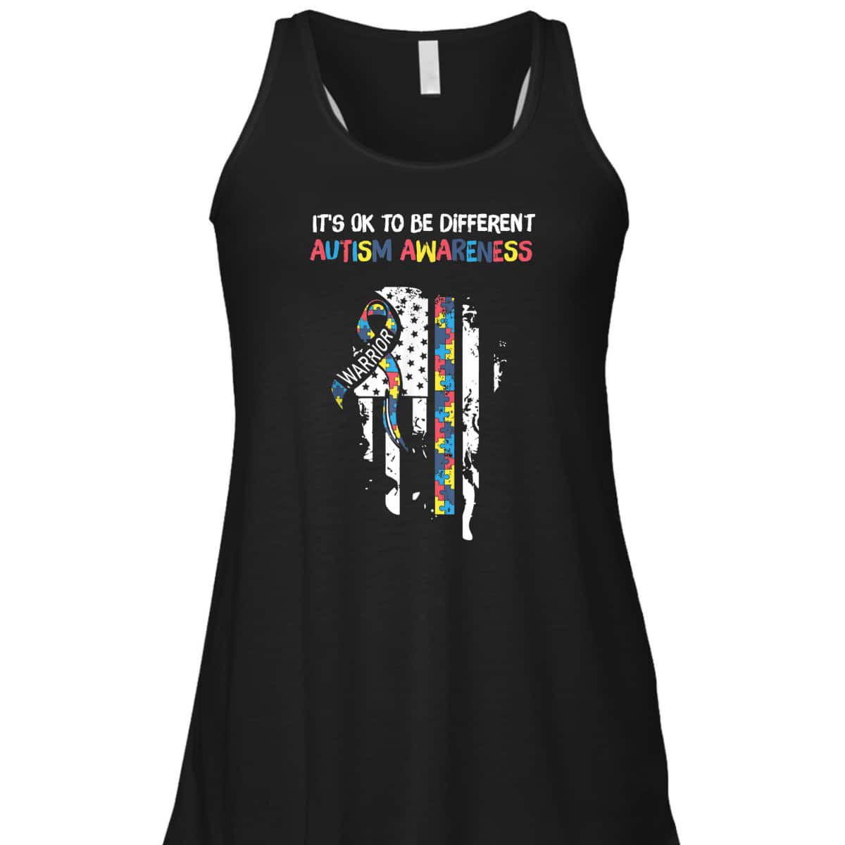It's Ok To Be Different USA Flag Autism Awareness Autistic T-Shirt It's Ok To Be Different USA Flag Autism Awareness Autistic T-Shirt