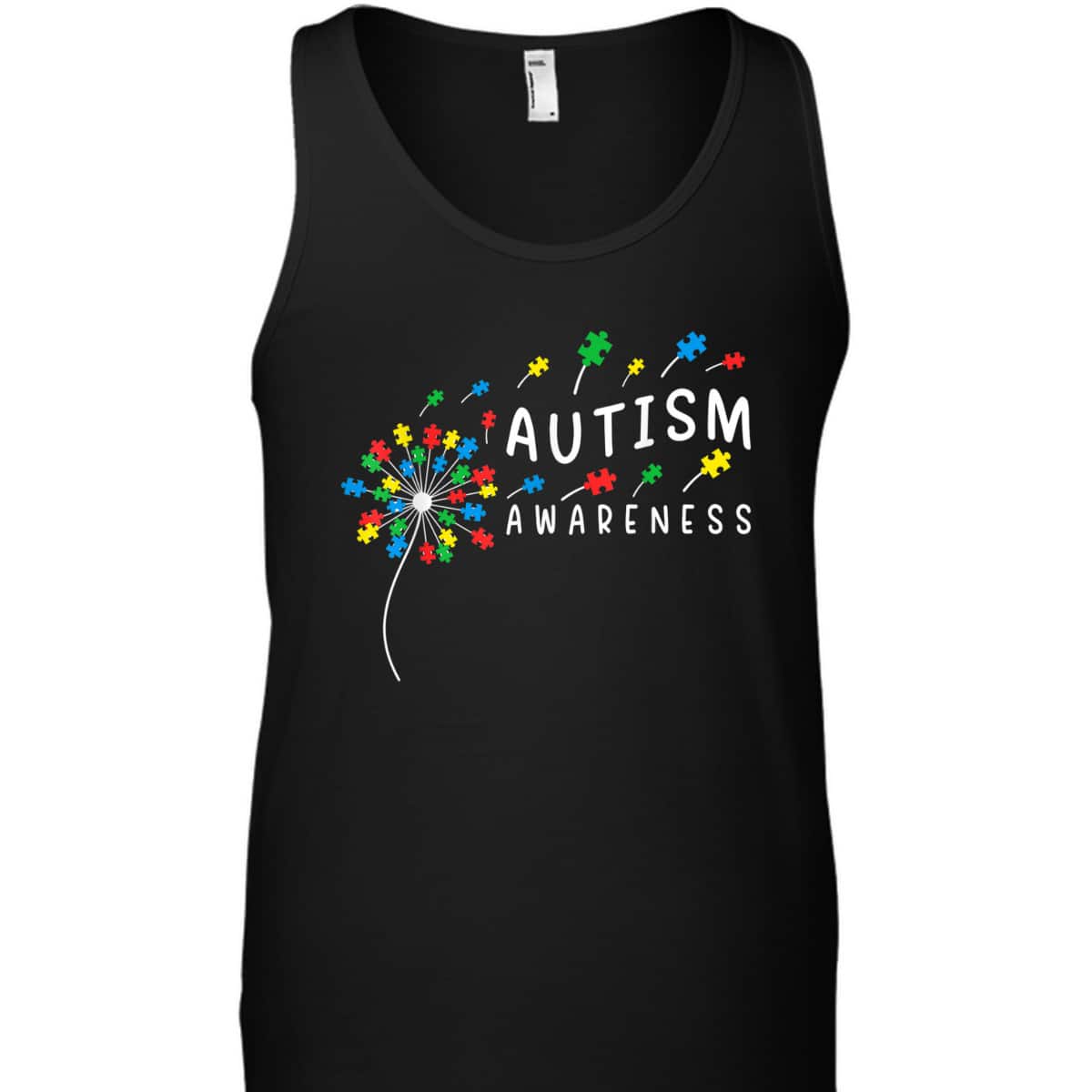 Dandelion Puzzle Piece Cool Autism Boys Girls Kids Women T-Shirt