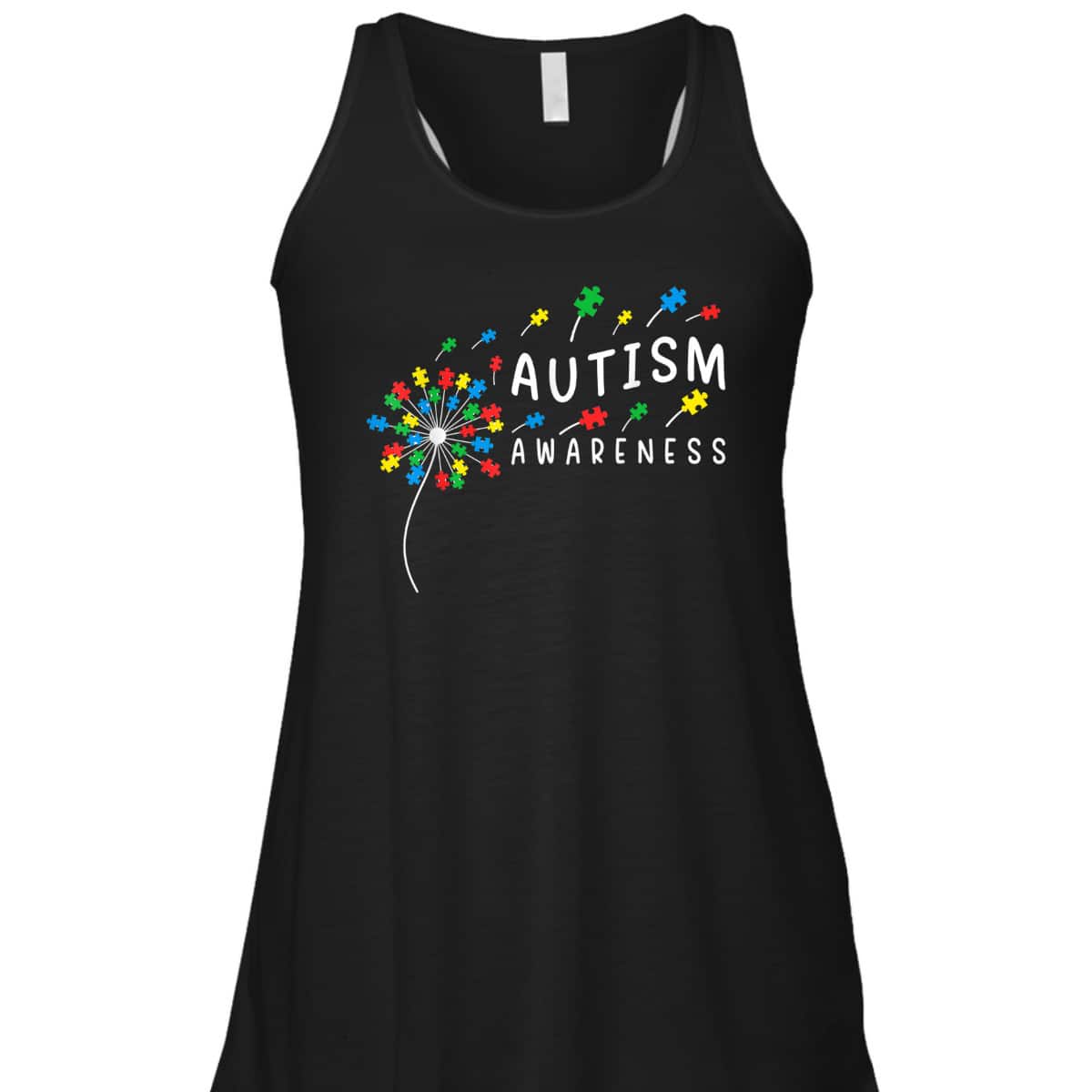 Dandelion Puzzle Piece Cool Autism Boys Girls Kids Women T-Shirt