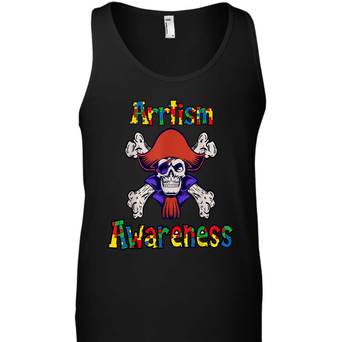 Pirate Skull Autism Awareness Puzzle Piece Boys T-Shirt Pirate Skull Autism Awareness Puzzle Piece Boys T-Shirt
