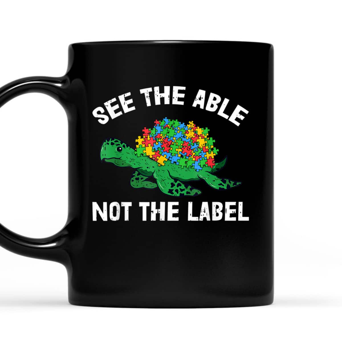 See The Able Not The Label Autism Awareness Kids Sea Turtle T-Shirt