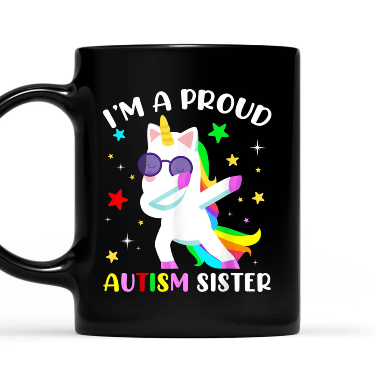 Proud Autism Sister Dab Dance Girls Dabbing Unicorn Autism T-Shirt Proud Autism Sister Dab Dance Girls Dabbing Unicorn Autism T-Shirt