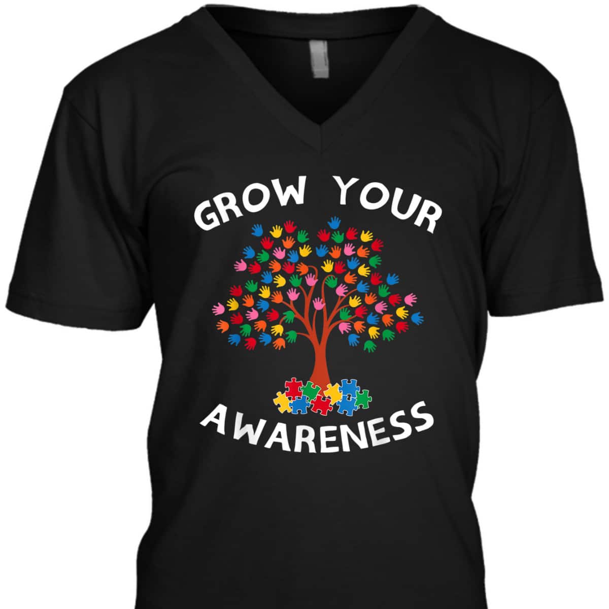 Tree Hands Puzzle Piece Inspirational Autism Awareness Gift T-Shirt Tree Hands Puzzle Piece Inspirational Autism Awareness Gift T-Shirt
