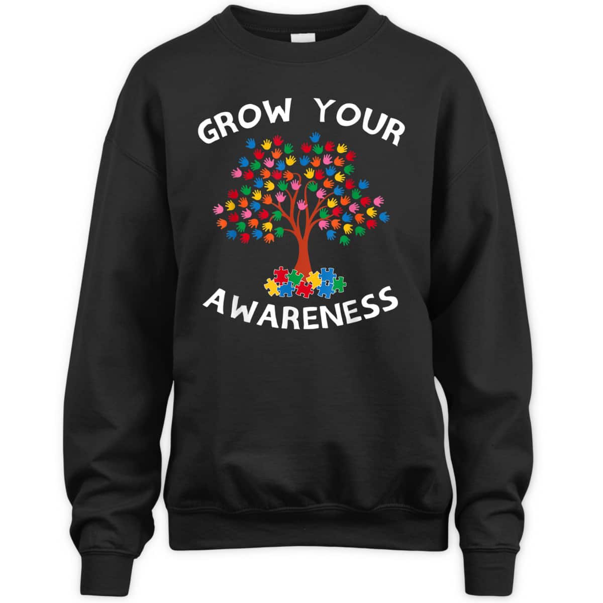 Tree Hands Puzzle Piece Inspirational Autism Awareness Gift T-Shirt Tree Hands Puzzle Piece Inspirational Autism Awareness Gift T-Shirt