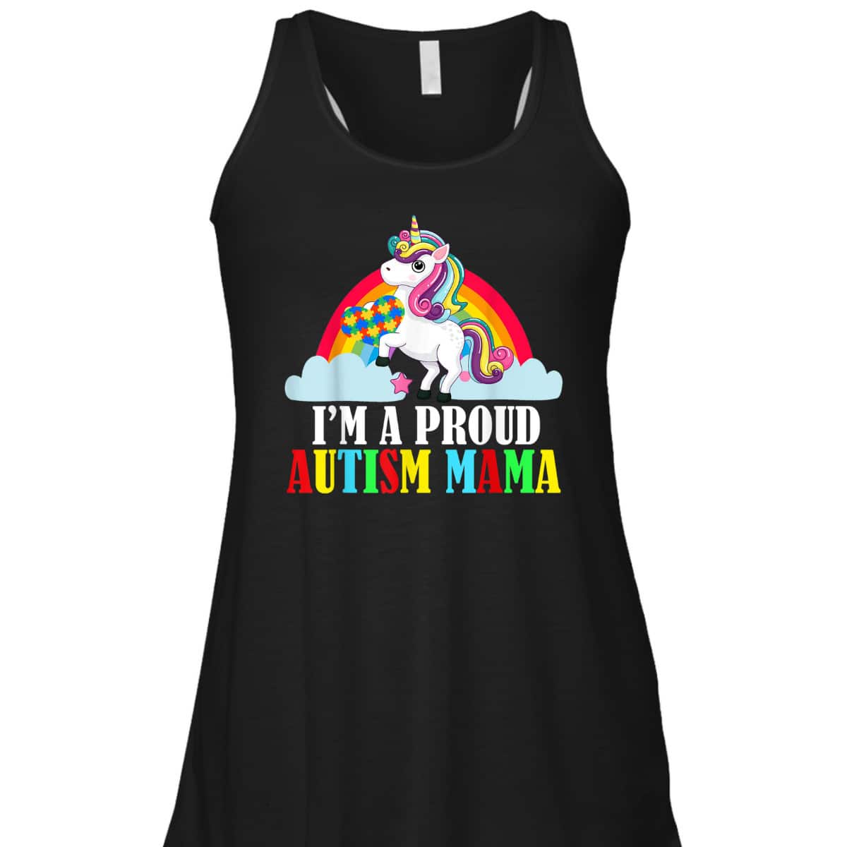 I'm A Proud Autism Mama Mom Unicorn Lover Family Matching T-Shirt I'm A Proud Autism Mama Mom Unicorn Lover Family Matching T-Shirt