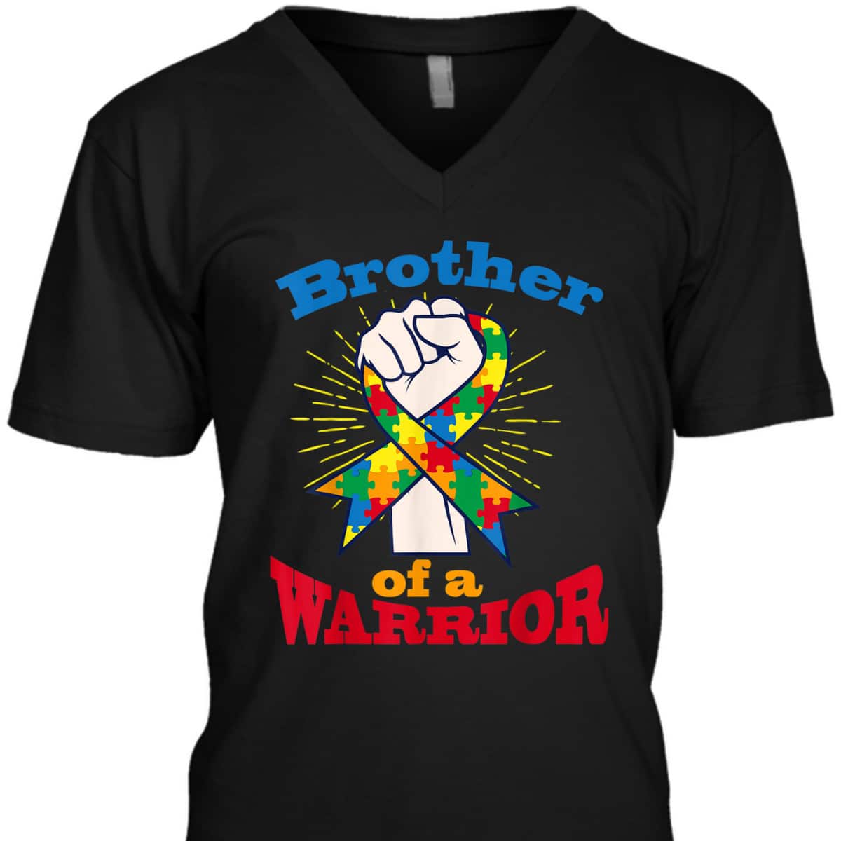 Brother Of Warrior Puzzle Ribbon Cool Autism Awareness Gift T-Shirt Brother Of Warrior Puzzle Ribbon Cool Autism Awareness Gift T-Shirt