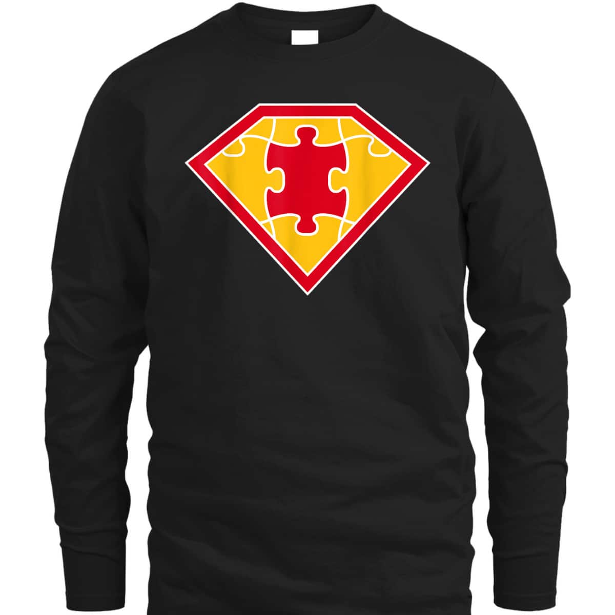 Superhero Puzzle Piece Inspirational Autism Awareness Gift T-Shirt