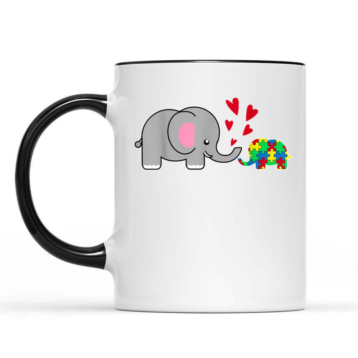 Baby Elephant Love Puzzle Piece Cool Autism Awareness Gift T-Shirt