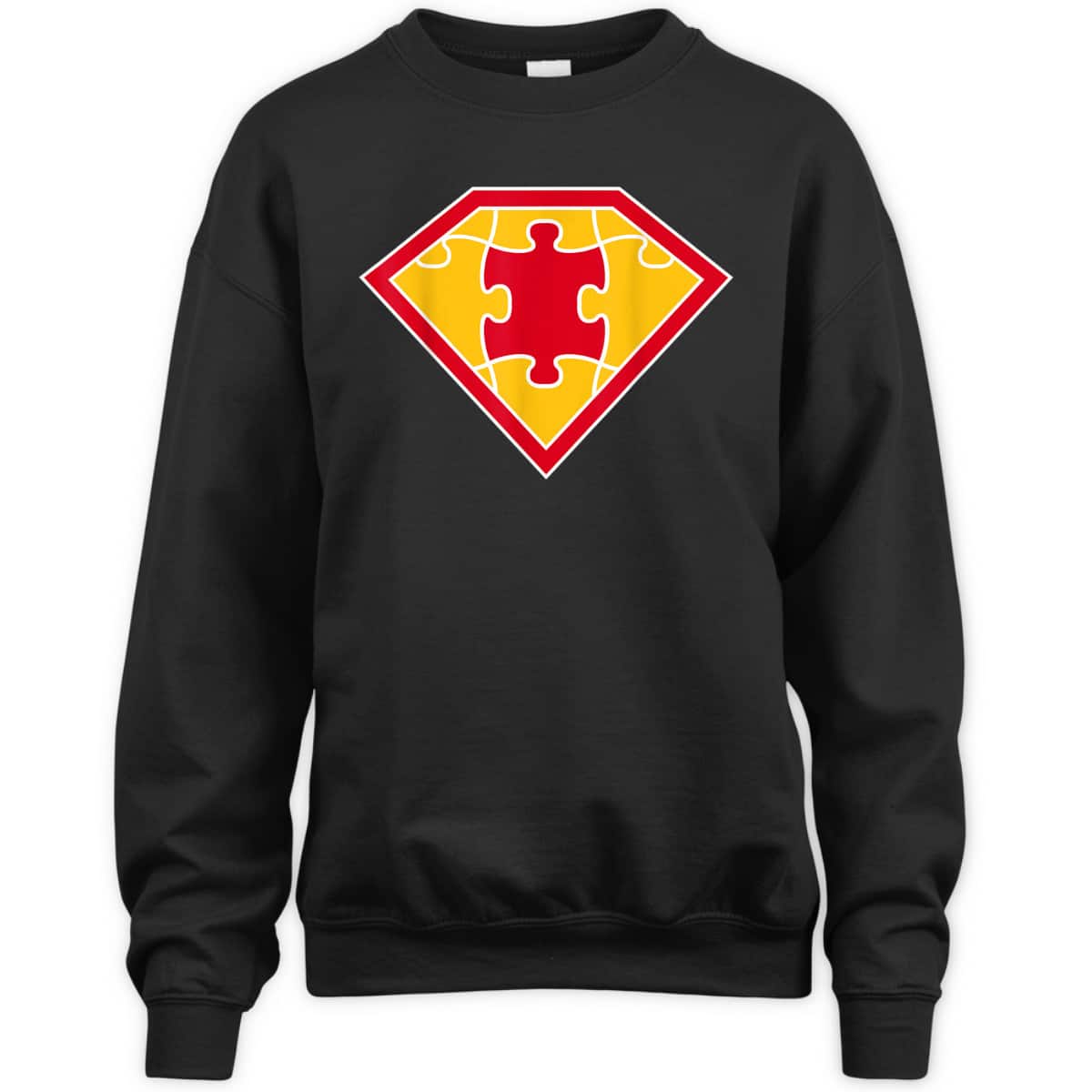 Superhero Puzzle Piece Inspirational Autism Awareness Gift T-Shirt