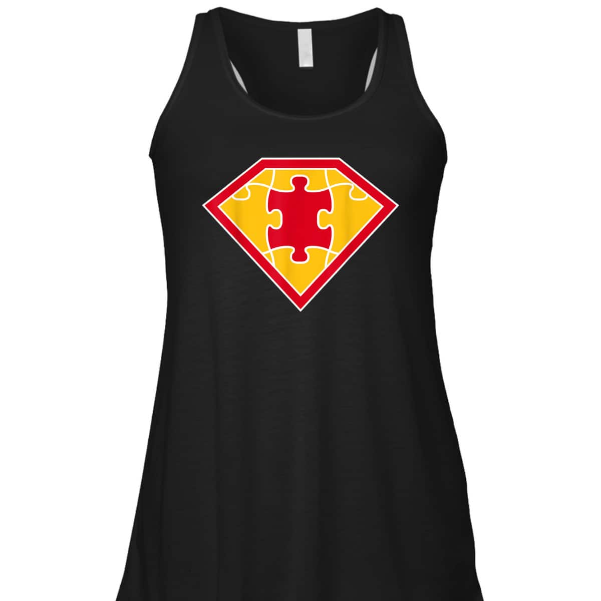 Superhero Puzzle Piece Inspirational Autism Awareness Gift T-Shirt