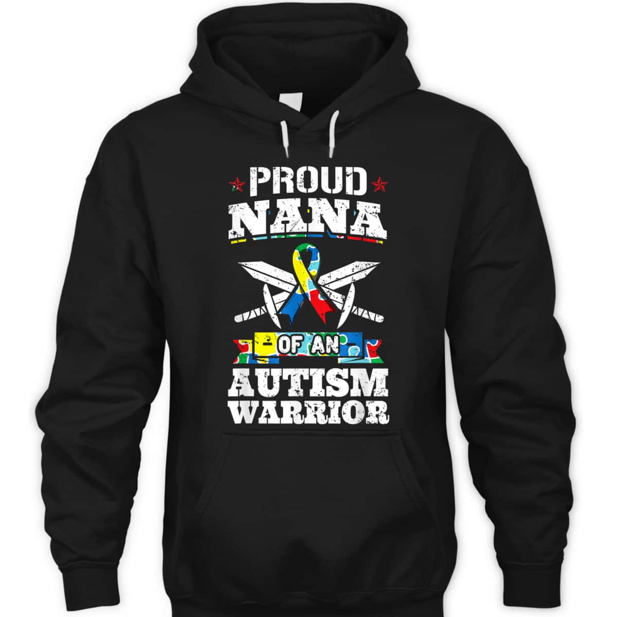 Proud Nana Of An Autism Warrior Awareness Ribbon Grandma T-Shirt Proud Nana Of An Autism Warrior Awareness Ribbon Grandma T-Shirt