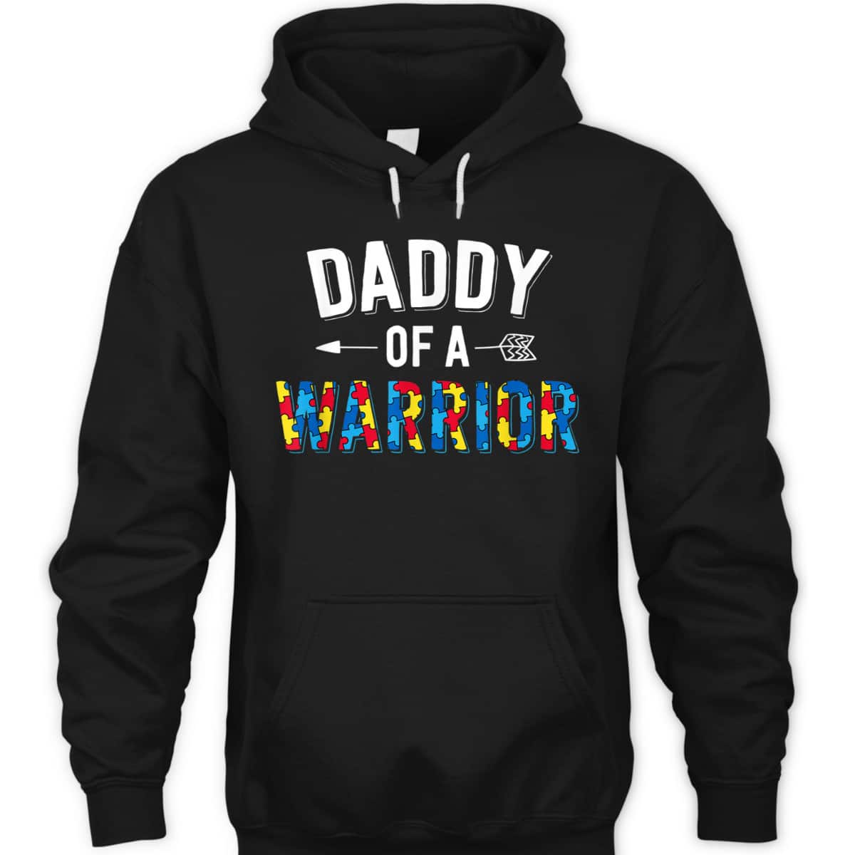 Daddy Of A Warrior Family Dad World Autism Awareness Day T-Shirt Daddy Of A Warrior Family Dad World Autism Awareness Day T-Shirt