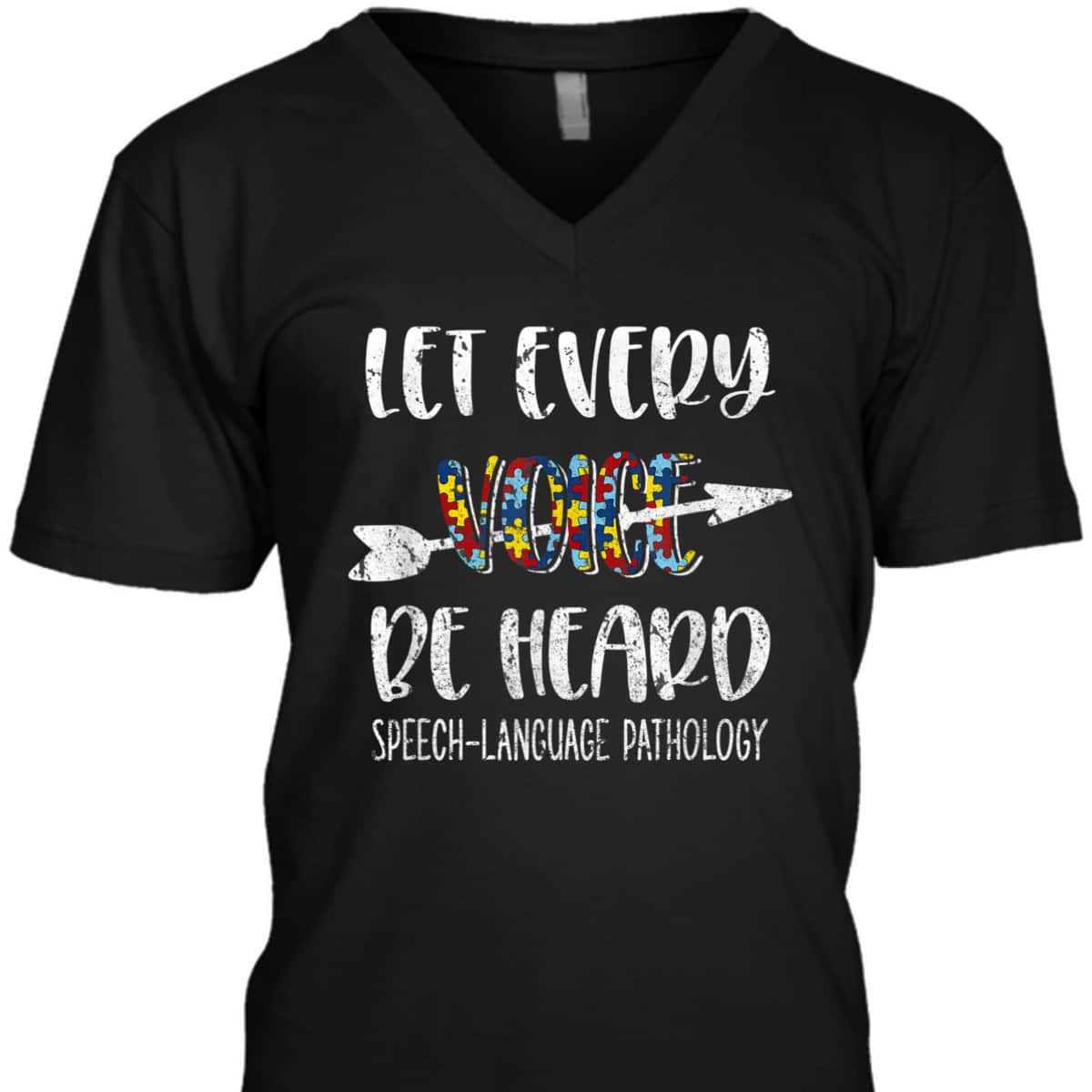 Autism Awareness Month Costume SLP Teacher Puzzle T-Shirt Autism Awareness Month Costume SLP Teacher Puzzle T-Shirt