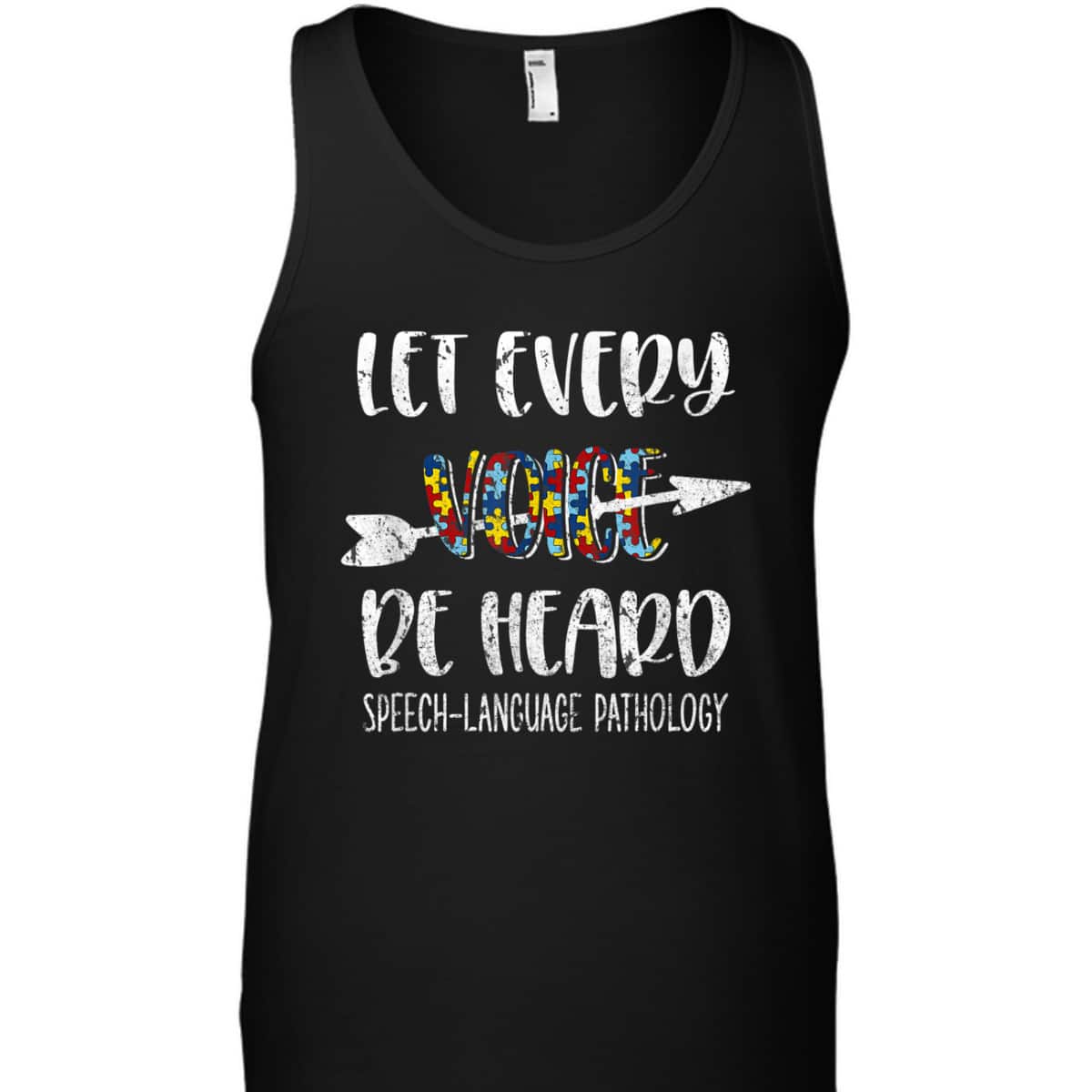 Autism Awareness Month Costume SLP Teacher Puzzle T-Shirt