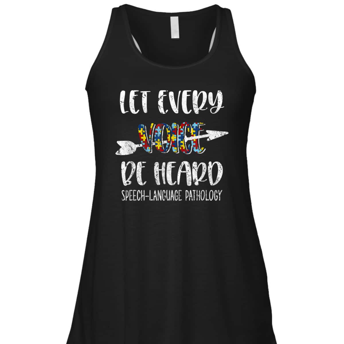 Autism Awareness Month Costume SLP Teacher Puzzle T-Shirt