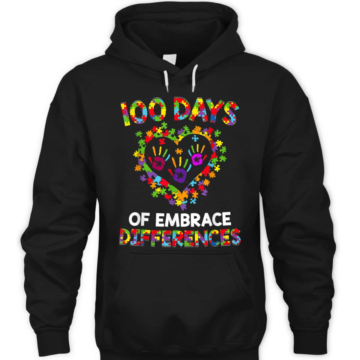 Happy 100th Day 100 Days Of School Autism Awareness T-Shirt Happy 100th Day 100 Days Of School Autism Awareness T-Shirt
