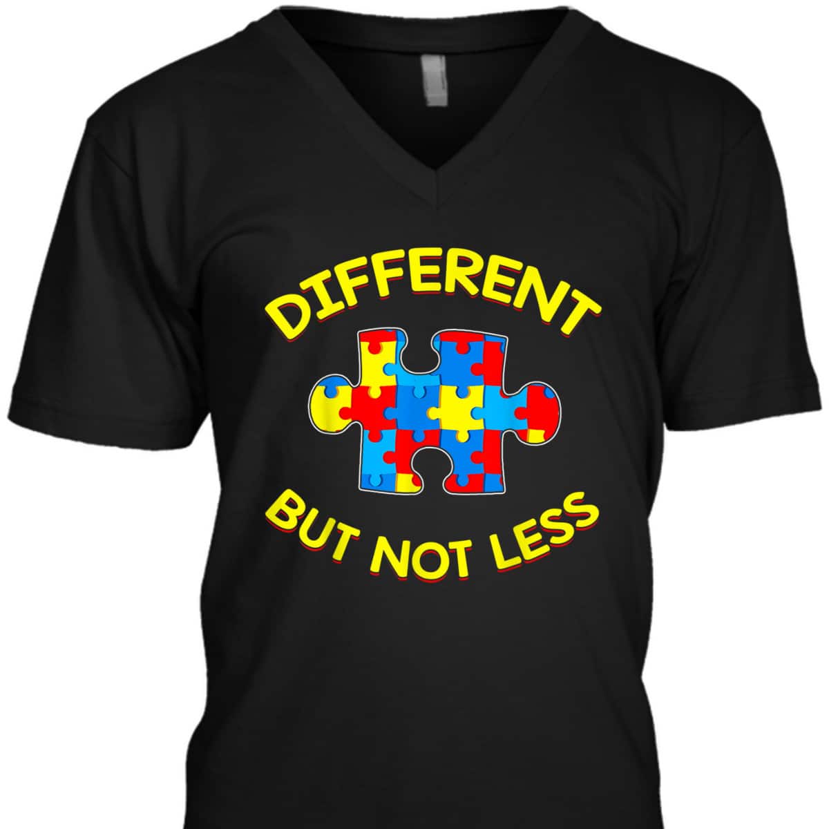 Different But Not Less Autism Awareness Puzzle Gift T-Shirt Different But Not Less Autism Awareness Puzzle Gift T-Shirt