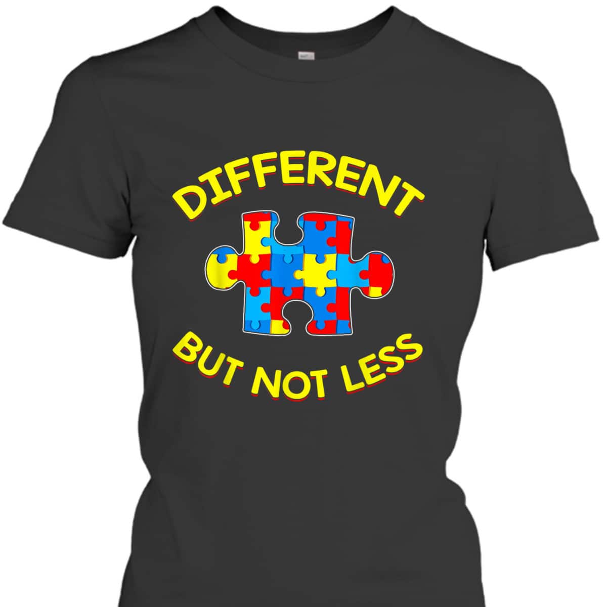 Different But Not Less Autism Awareness Puzzle Gift T-Shirt