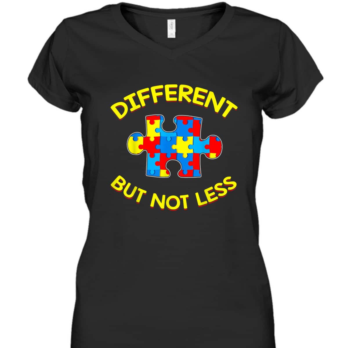 Different But Not Less Autism Awareness Puzzle Gift T-Shirt