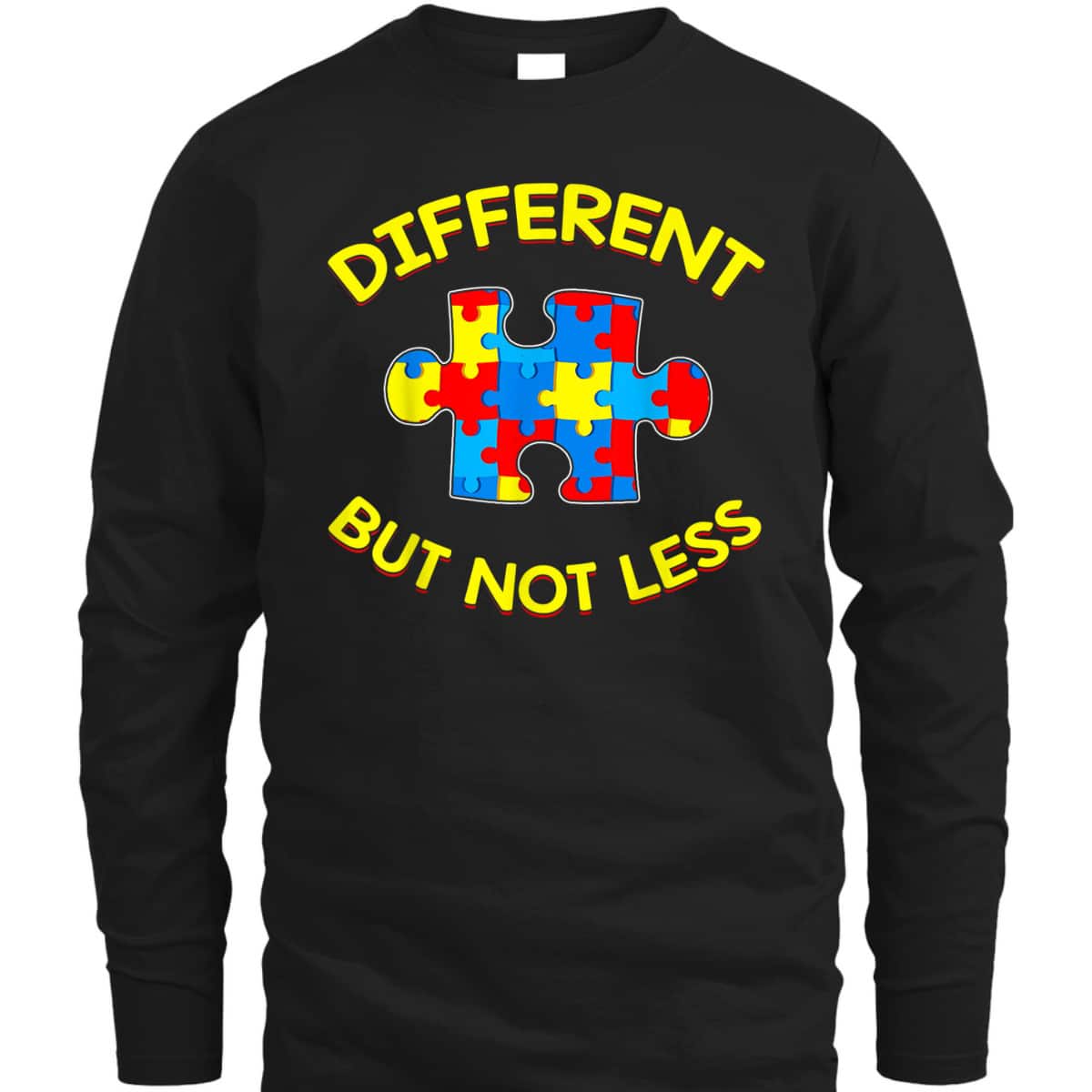 Different But Not Less Autism Awareness Puzzle Gift T-Shirt