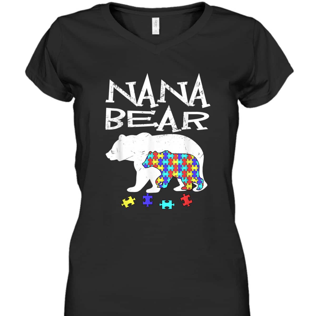 Nana Bear Autism Awareness Autism Mama Mom Mommy T-Shirt Nana Bear Autism Awareness Autism Mama Mom Mommy T-Shirt