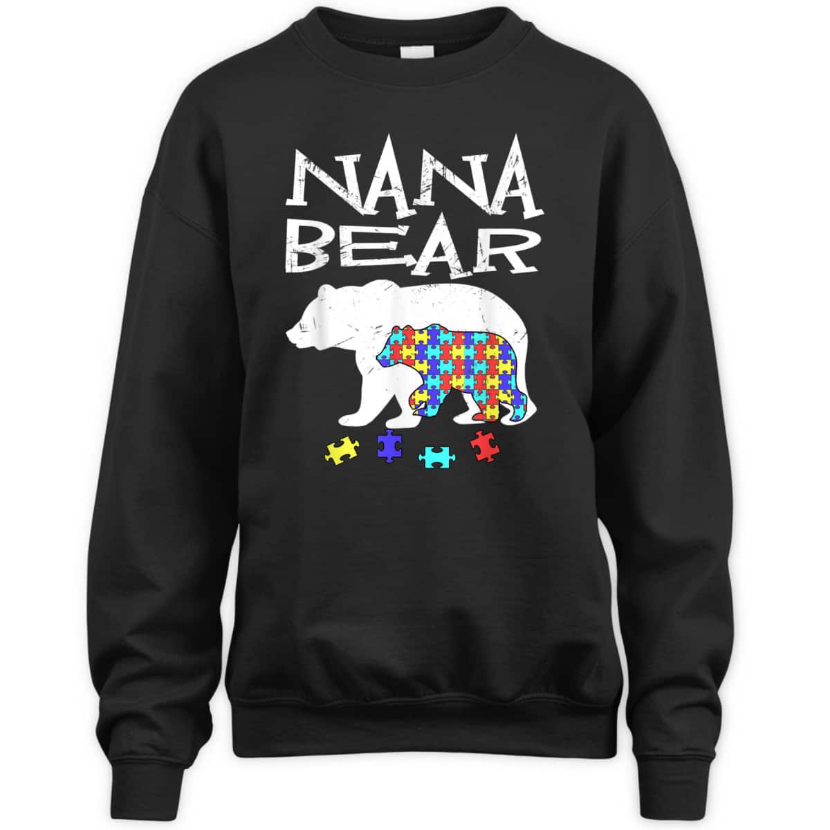 Nana Bear Autism Awareness Autism Mama Mom Mommy T-Shirt