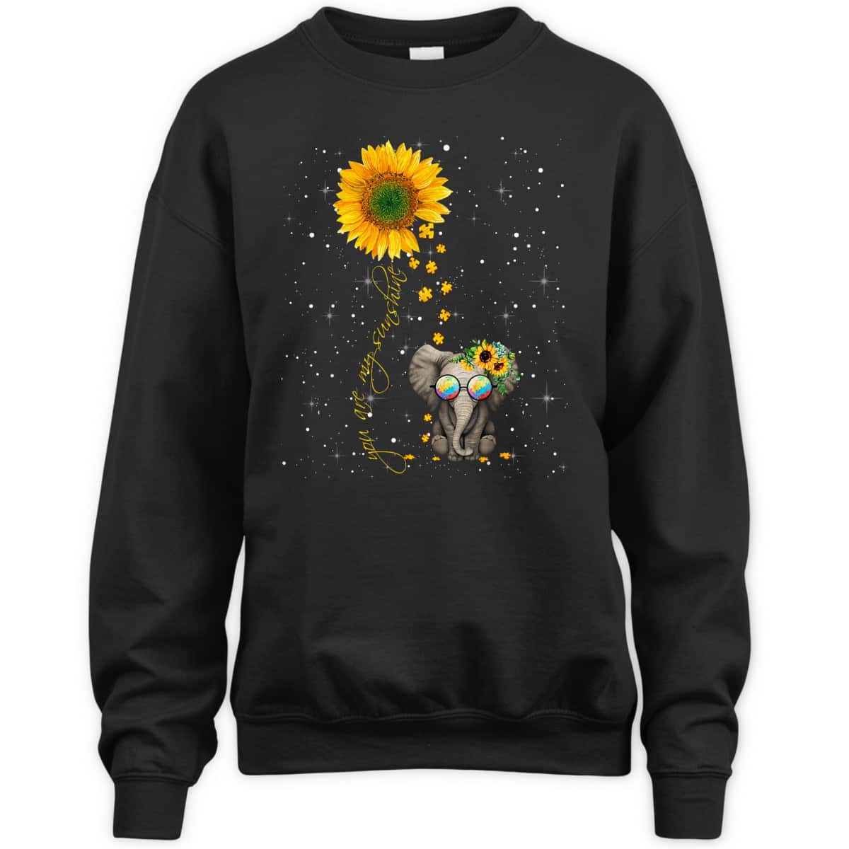 You Are My Sunshine Autism Awareness Sunflower Elephant T-Shirt You Are My Sunshine Autism Awareness Sunflower Elephant T-Shirt