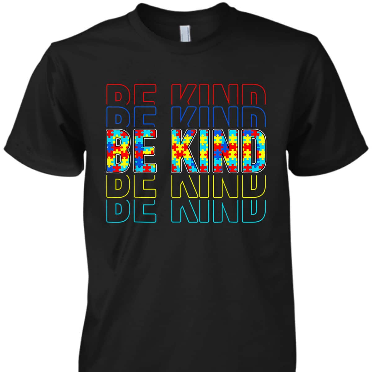 Be Kind Autism Awareness Special Education Autism Teacher T-Shirt