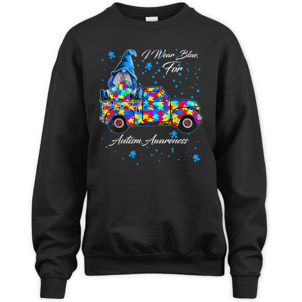 I Wear Blue For Autism Awareness Gnomes Heart Autism Gifts T-Shirt I Wear Blue For Autism Awareness Gnomes Heart Autism Gifts T-Shirt