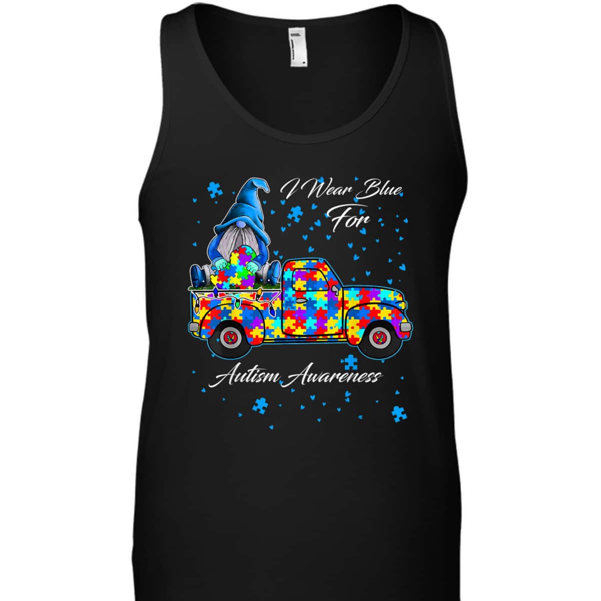 I Wear Blue For Autism Awareness Gnomes Heart Autism Gifts T-Shirt I Wear Blue For Autism Awareness Gnomes Heart Autism Gifts T-Shirt