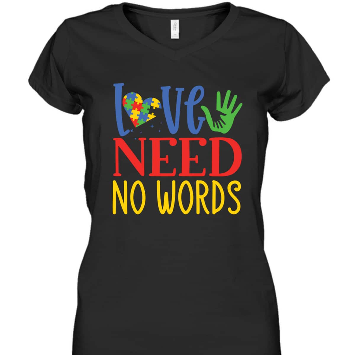 Autism Awareness Month Love Needs No Words T-Shirt