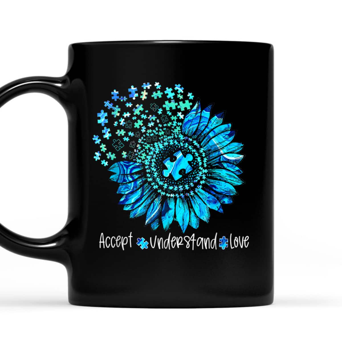 Autism Awareness Month Mindfulness Blue Puzzle Sunflower T-Shirt Autism Awareness Month Mindfulness Blue Puzzle Sunflower T-Shirt