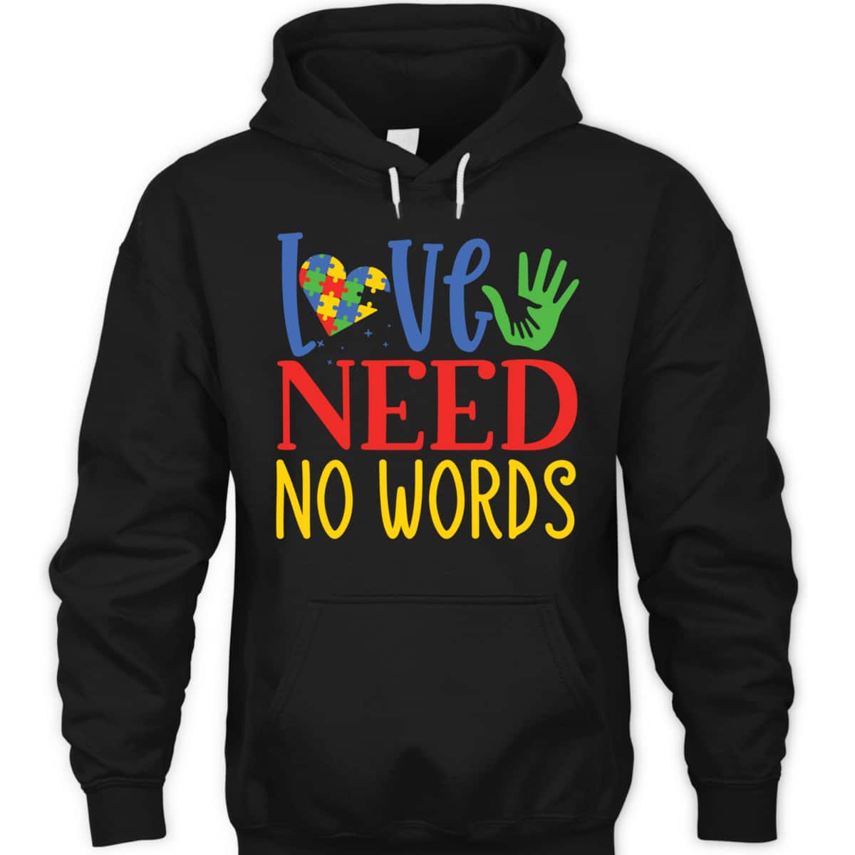 Autism Awareness Month Love Needs No Words T-Shirt Autism Awareness Month Love Needs No Words T-Shirt