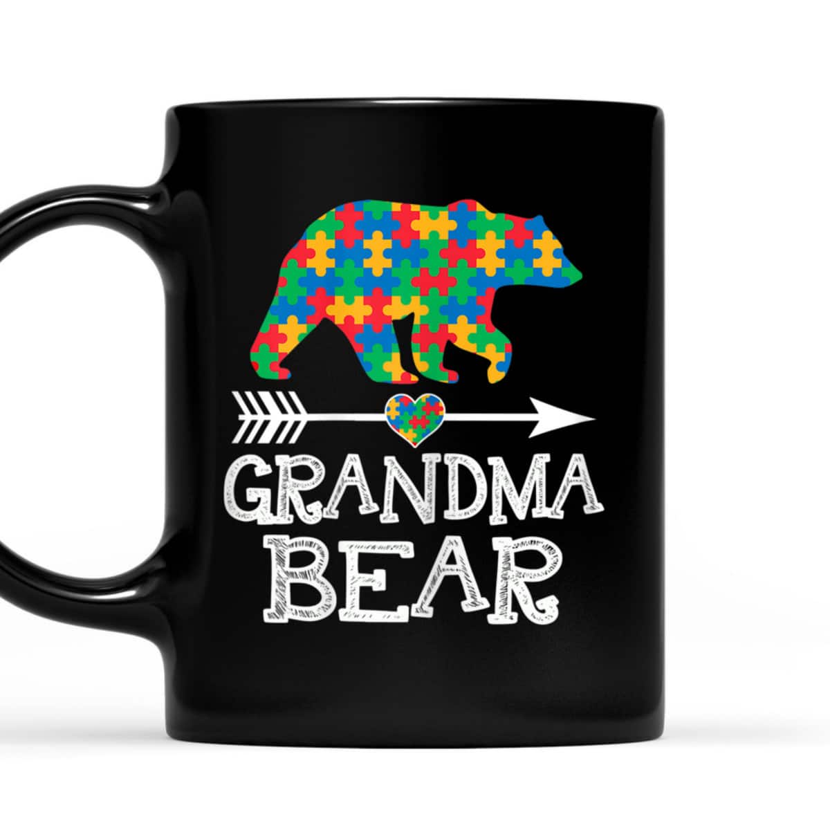 Womens Grandma Bear Autism Family Grandma Autism Awareness T-Shirt Womens Grandma Bear Autism Family Grandma Autism Awareness T-Shirt
