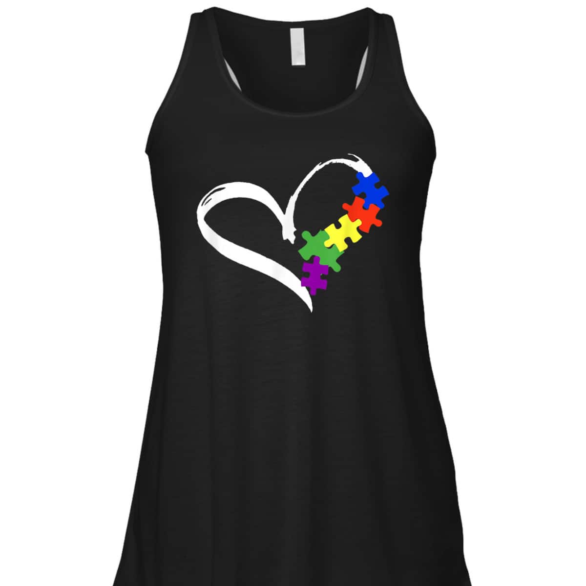 Autism Awareness Love Autism Puzzle Support Mom Teachers T-Shirt