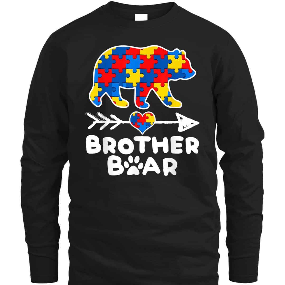 Brother Bear Puzzle Piece Autism Awareness Family Gifts T-Shirt Brother Bear Puzzle Piece Autism Awareness Family Gifts T-Shirt