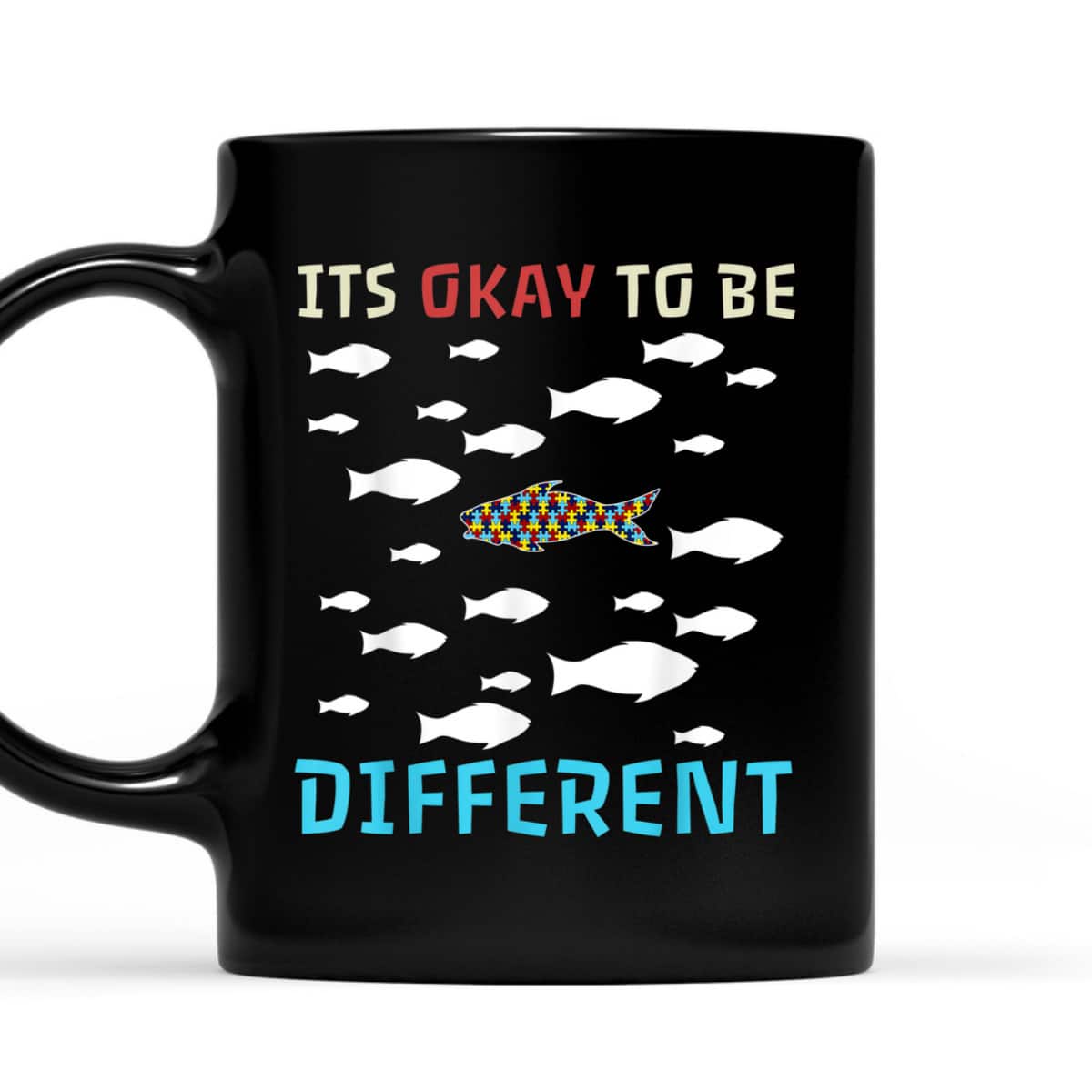 It's Okay To Be Different Fish Autism Awareness Month T-Shirt