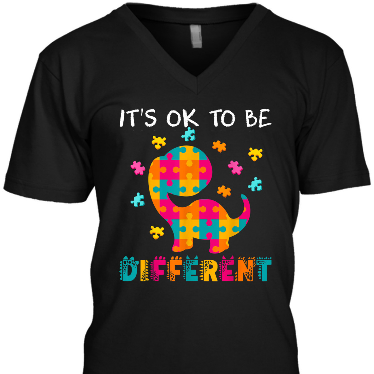 AUTISM AWARENESS It's Ok To Be Different T-Shirt AUTISM AWARENESS It's Ok To Be Different T-Shirt