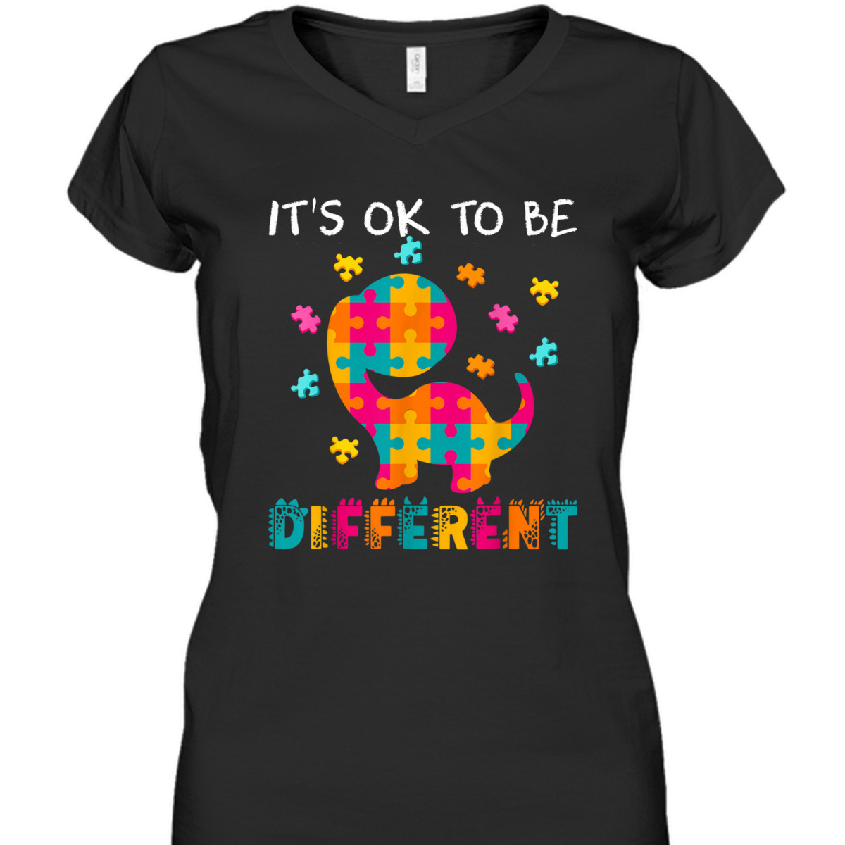 AUTISM AWARENESS It's Ok To Be Different T-Shirt AUTISM AWARENESS It's Ok To Be Different T-Shirt