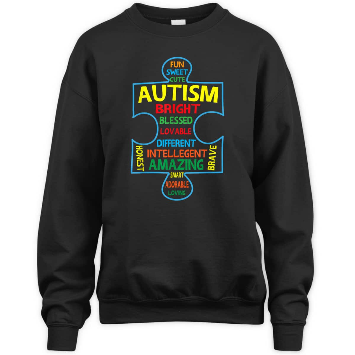 Puzzle Piece Intelligent Inspirational Autism Awareness Gift T-Shirt