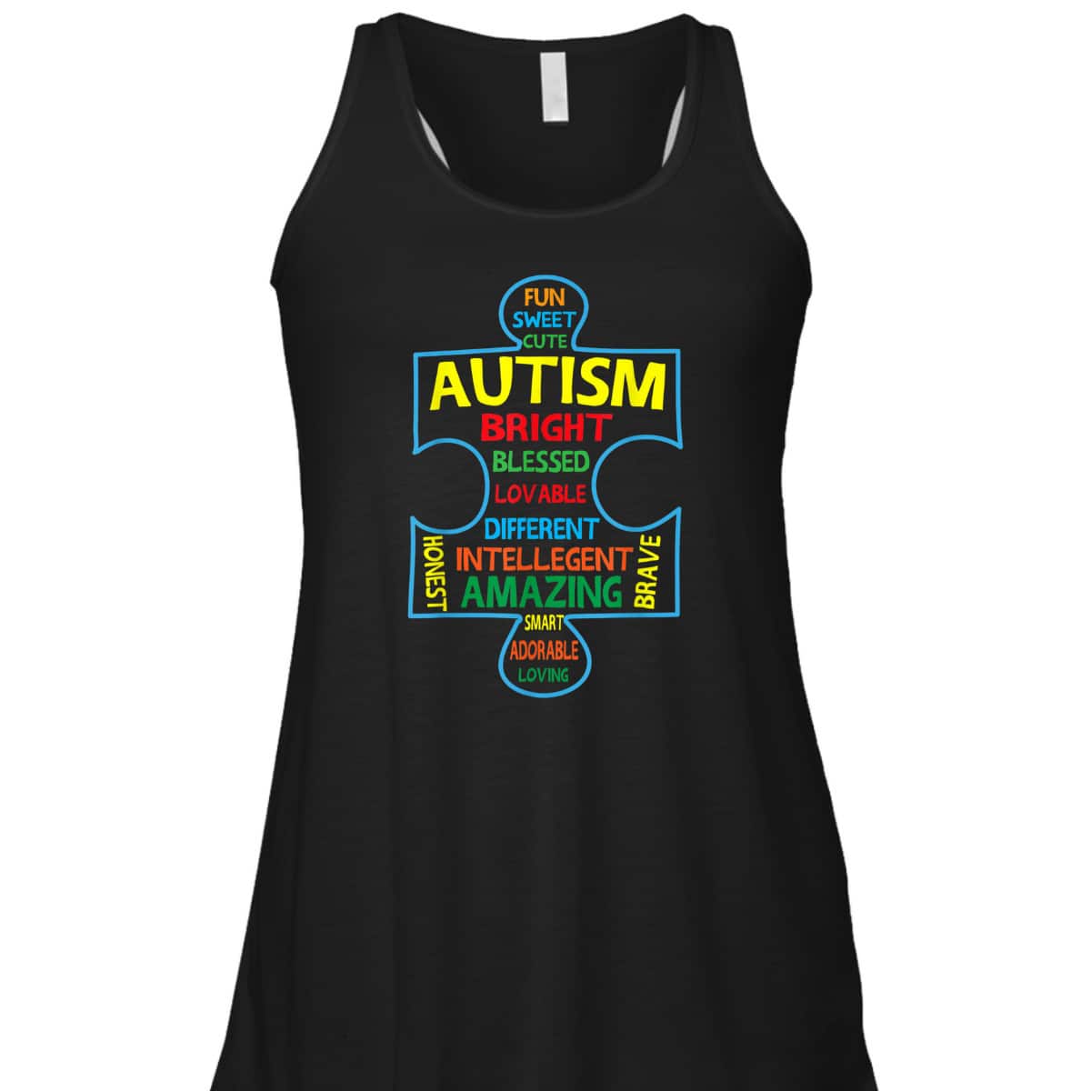 Puzzle Piece Intelligent Inspirational Autism Awareness Gift T-Shirt
