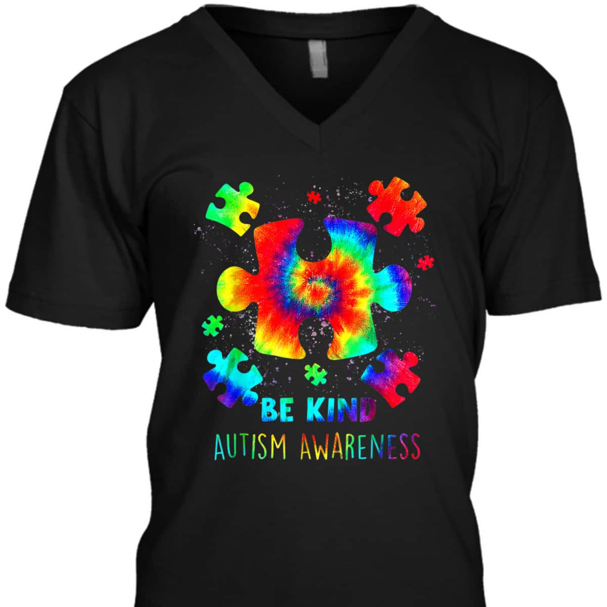 Live Love Accept Autism Awareness Support Acceptance Tie Dye T-Shirt
