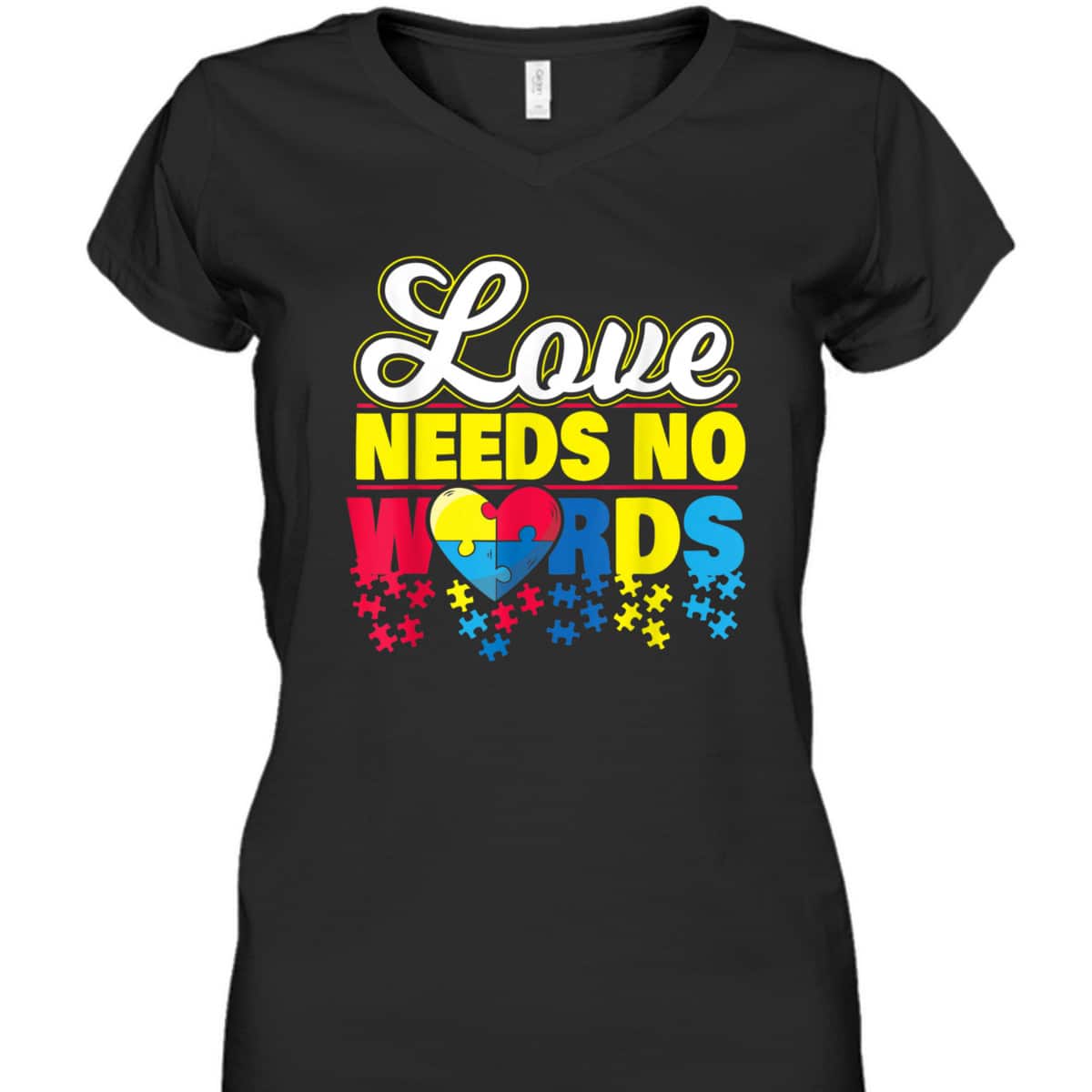 Autism Awareness Women Aspergers Heart T-Shirt