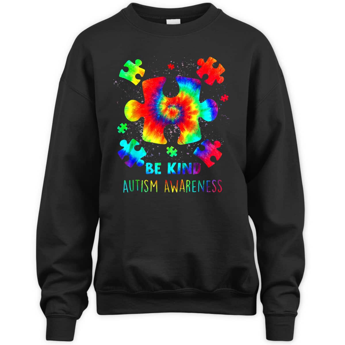 Live Love Accept Autism Awareness Support Acceptance Tie Dye T-Shirt