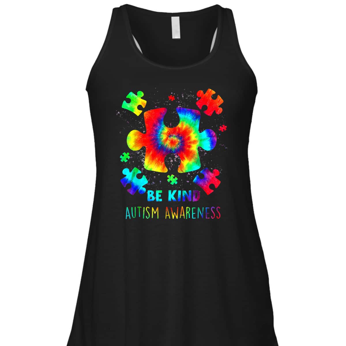 Live Love Accept Autism Awareness Support Acceptance Tie Dye T-Shirt