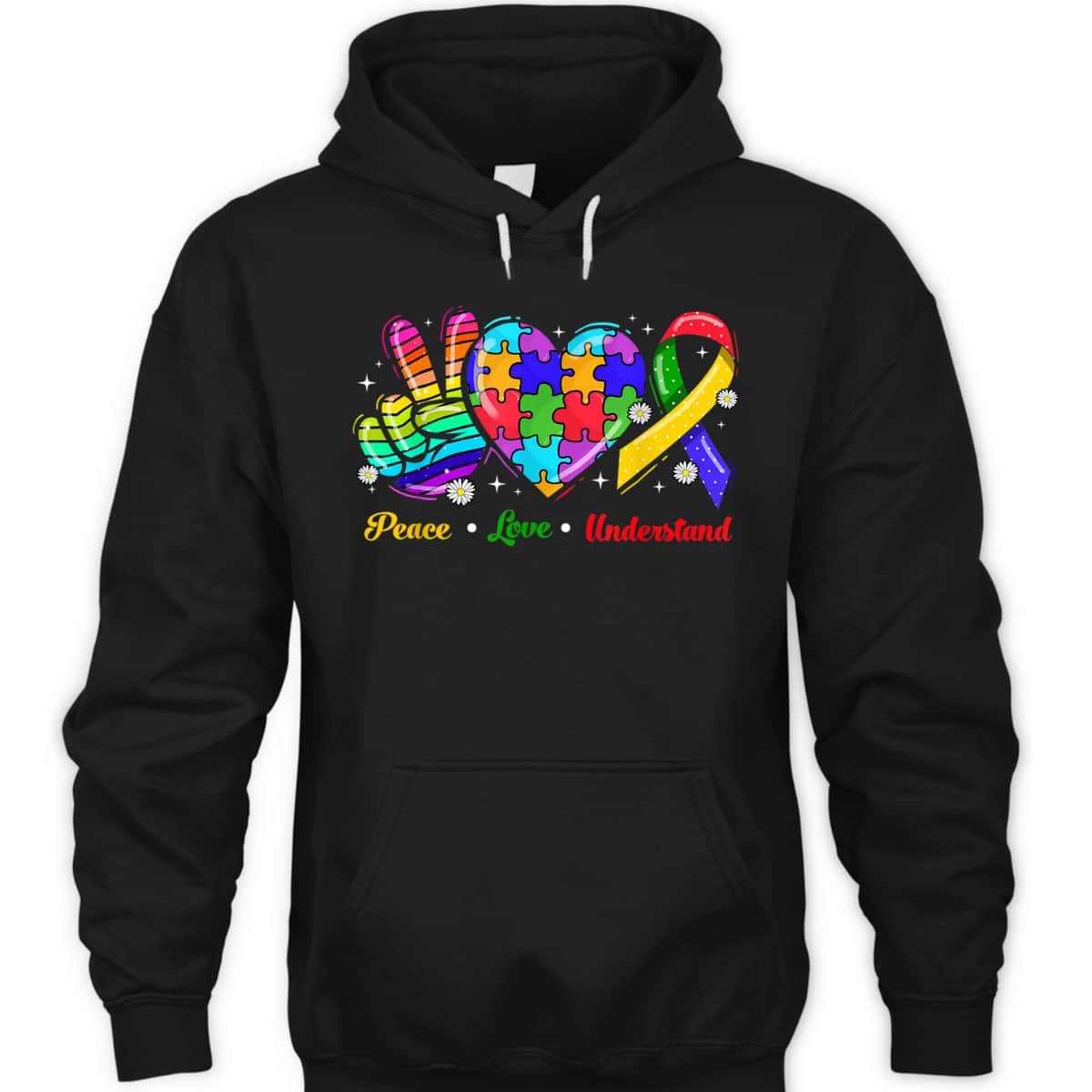 Peace Love Autism Awareness Autism Kids Mom Dad T-Shirt Peace Love Autism Awareness Autism Kids Mom Dad T-Shirt