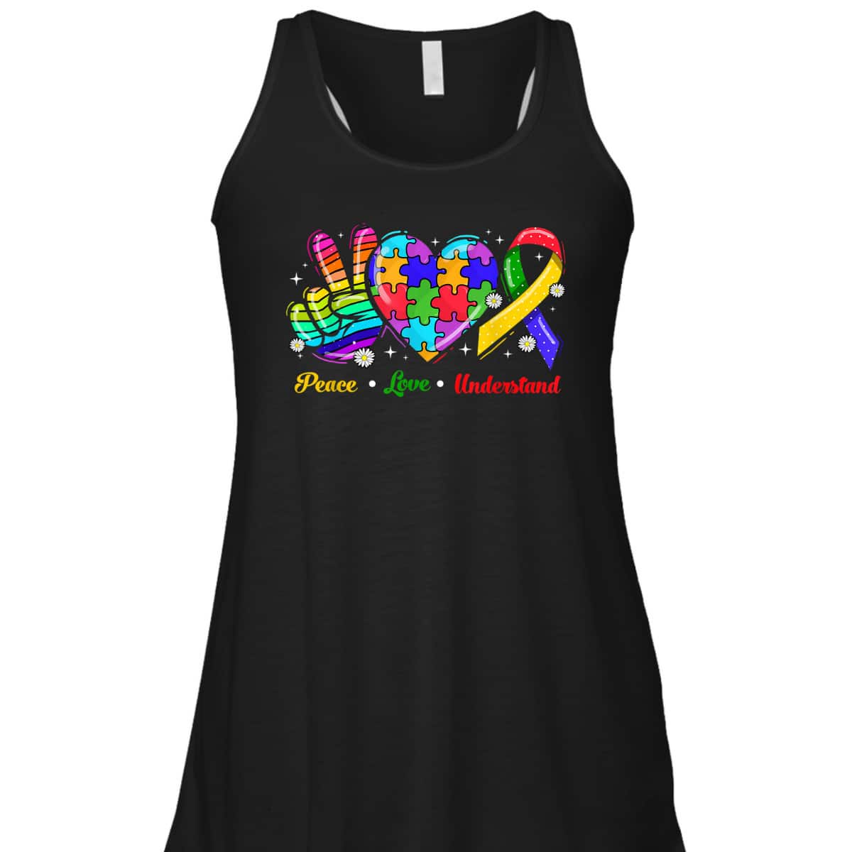 Peace Love Autism Awareness Autism Kids Mom Dad T-Shirt Peace Love Autism Awareness Autism Kids Mom Dad T-Shirt