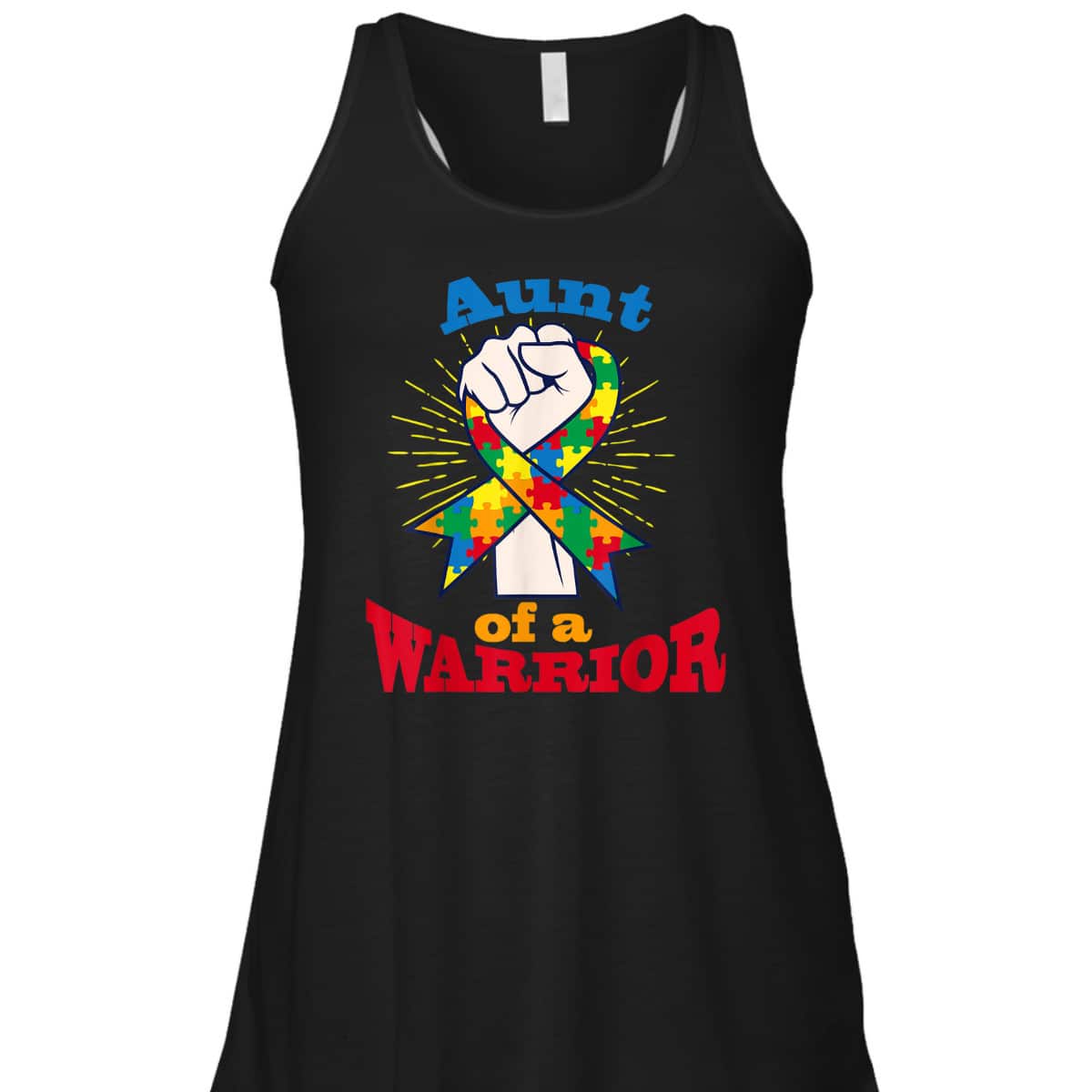 Aunt Of A Warrior Puzzle Ribbon Cool Autism Awareness Gift T-Shirt Aunt Of A Warrior Puzzle Ribbon Cool Autism Awareness Gift T-Shirt